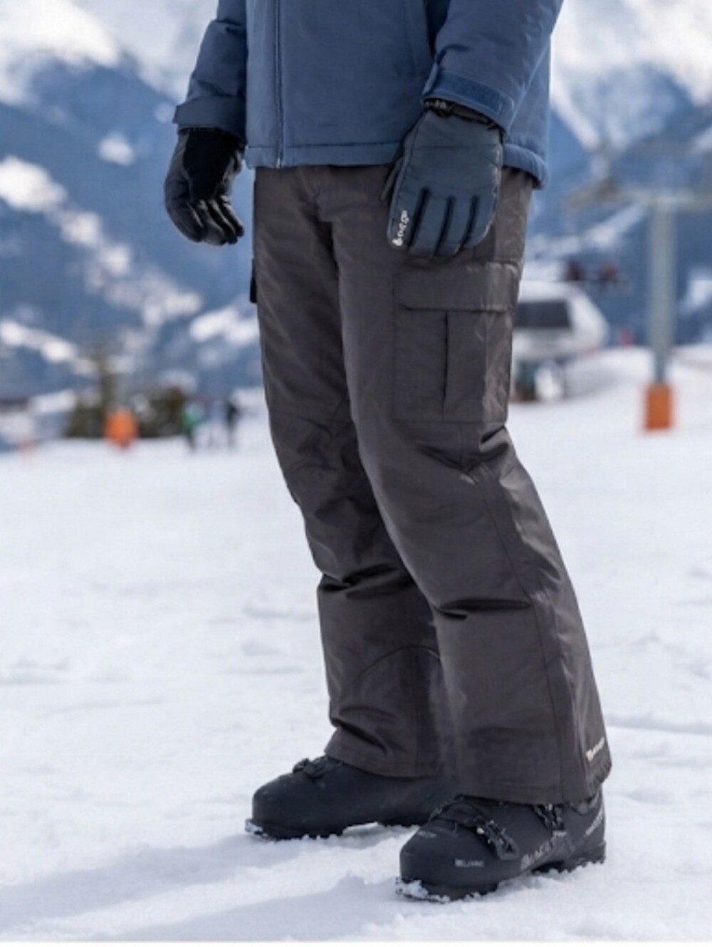 Men's Black Dot Insulated Snowboard Ski Pants Style 052411 Black Size Med